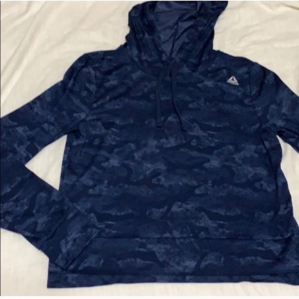 Reebok Cropped Camo Hoodie